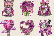 Happy Valentine's Day Clipart Bundle, an Illustration by SVGArt (Thumbnail 2 of 8)
