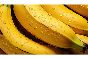 yellow sweet banana fruit ai, a Food & Drink Photo by pikepicture