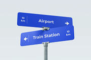 Street Sign Mockup, an Advertising Mockup by zpackcreative (Thumbnail 1 of 4)