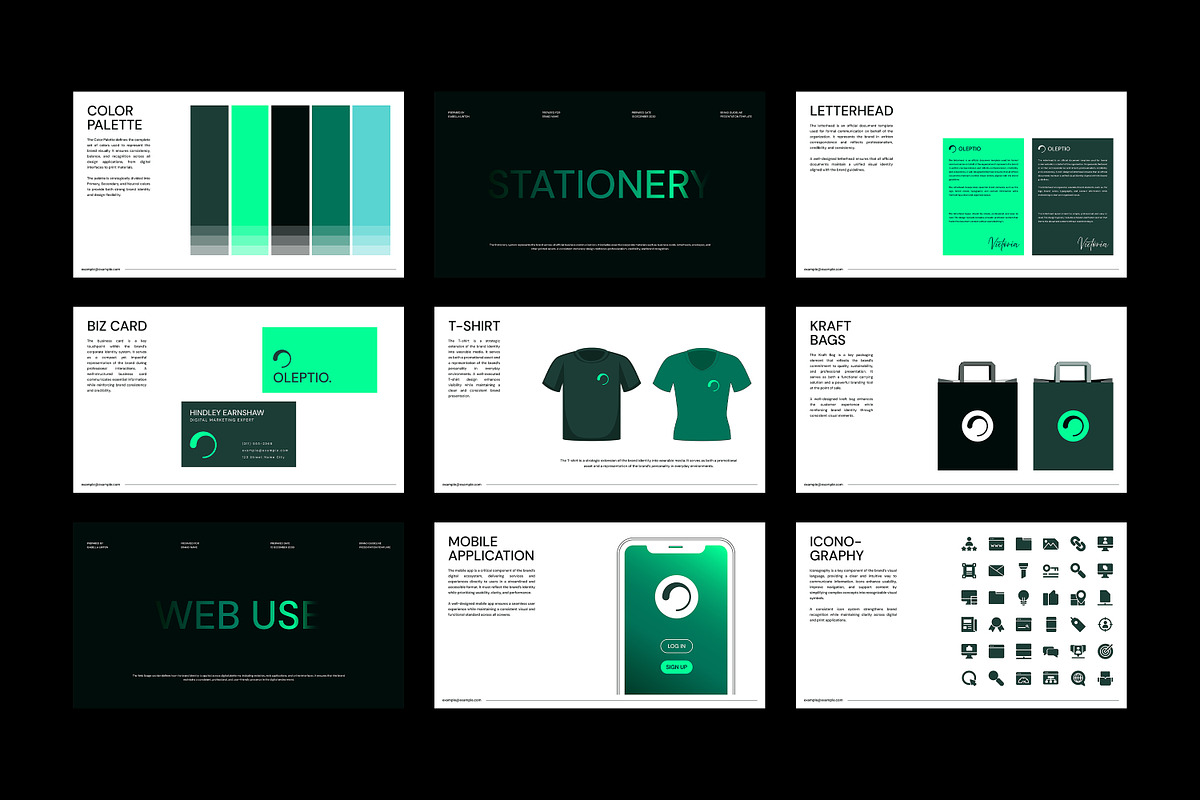 Oleptio | Brand Guidelines Template, a Presentation Template by Artisan Vibes (Photo 8 of 10)