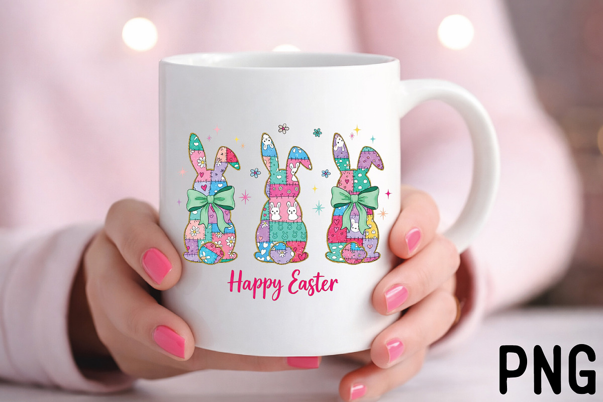 Happy Easter Png Coquette Bunny PNG, an Illustration by Black Bird Studio (Photo 3 of 3)