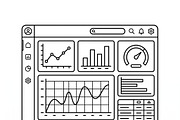 52 Smart Data Analytics Icons, an Outline Icon by adenpinkstore (Thumbnail 15 of 16)
