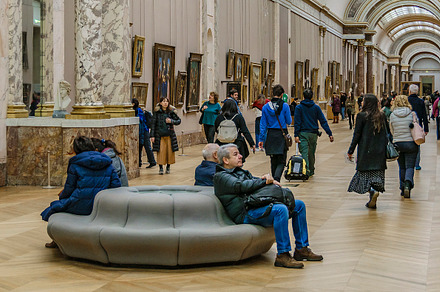 Crowd at museum, paris, france, an Arts & Entertainment Photo by DanFLCreativo