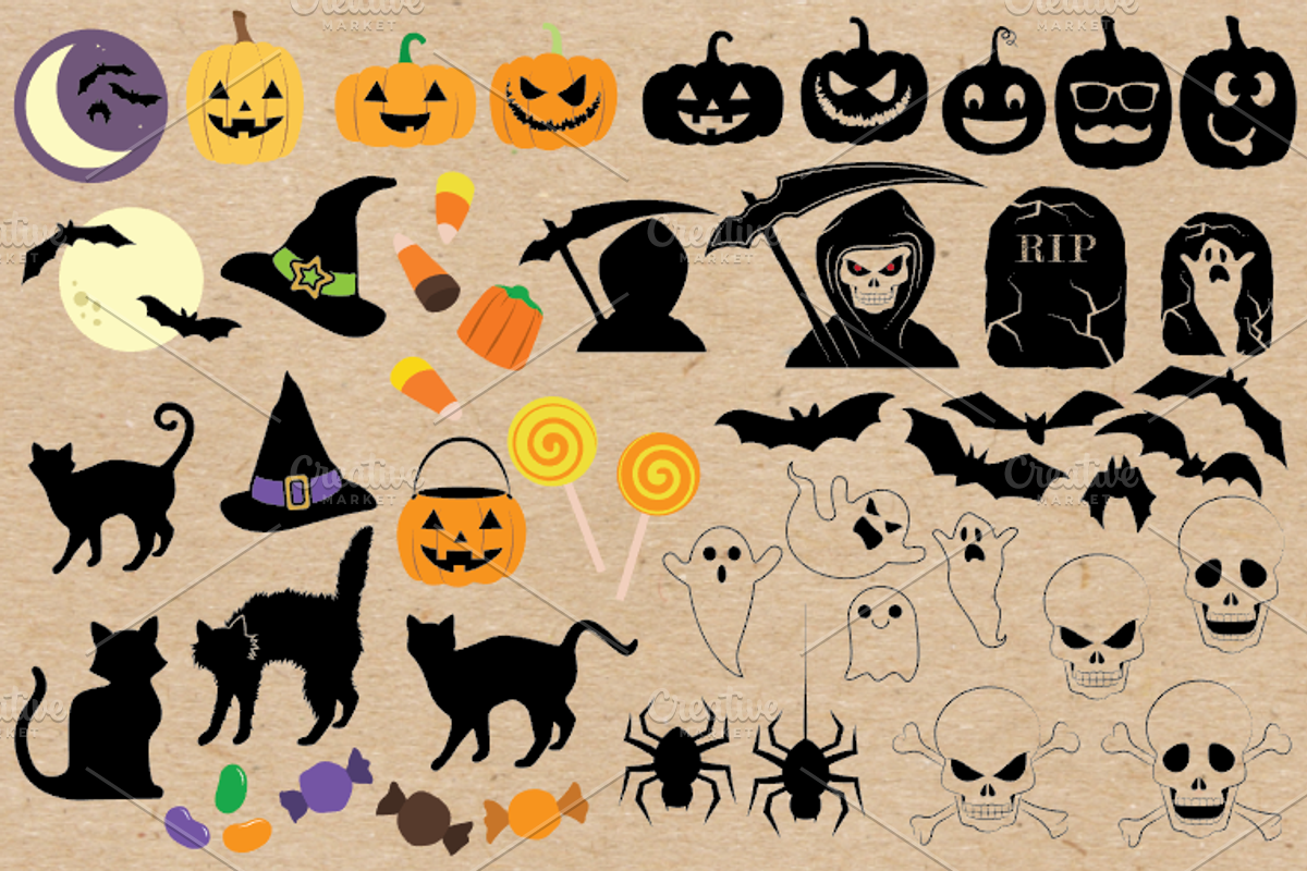 49 Halloween Vector Illustrations, an Illustration by Foxtail Pine Studio (Photo 3 of 3)