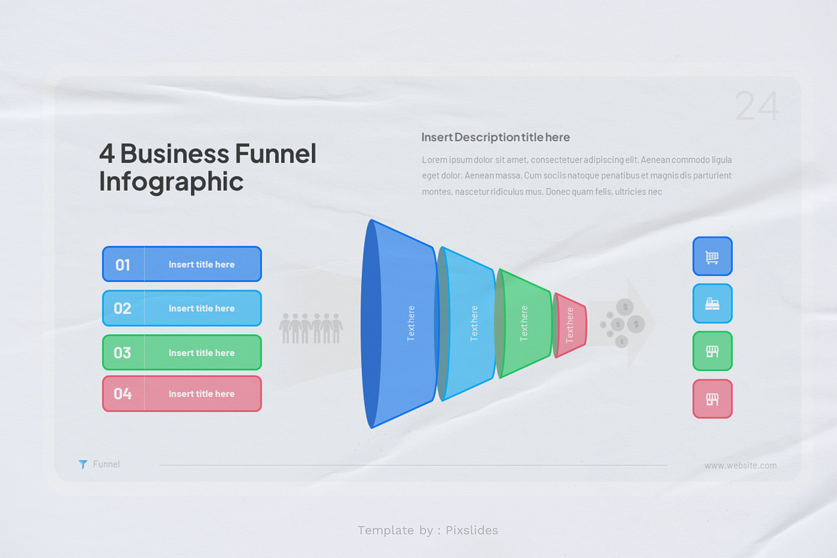 Funnel Infographic PowerPoint, a Presentation Template by Pixslides (Photo 7 of 7)