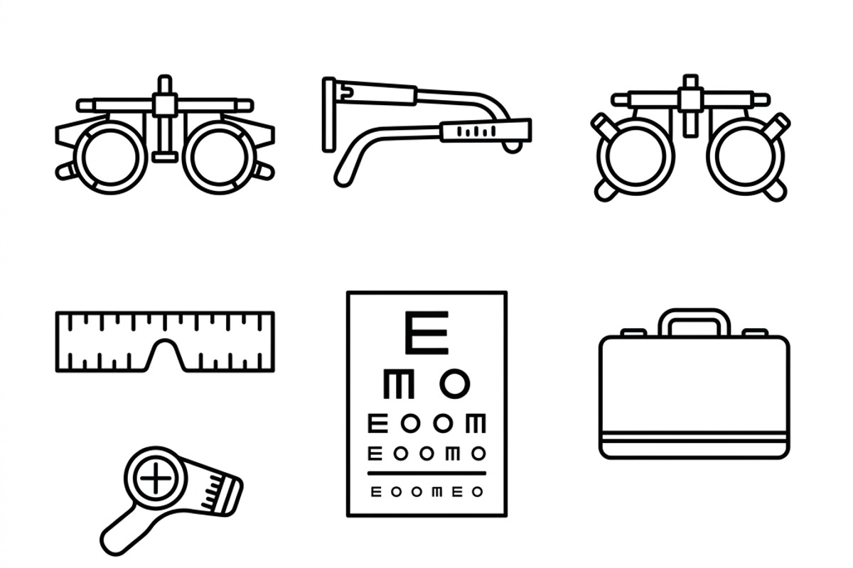 Bundles Set Optical Store Icons, an Outline Icon by adenpinkstore (Photo 40 of 44)