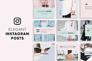 Elegant Instagram Posts, a Social Media Template by Wild Ones (Thumbnail 1 of 6)