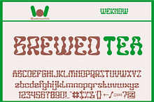 Brewed Tea font