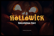 Hollowick | Halloween Font, a Blackletter Font by Denustudios (Thumbnail 1 of 12)