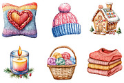 Cozy Winter Clipart, an Illustration by DreamArtGraphic (Thumbnail 4 of 5)
