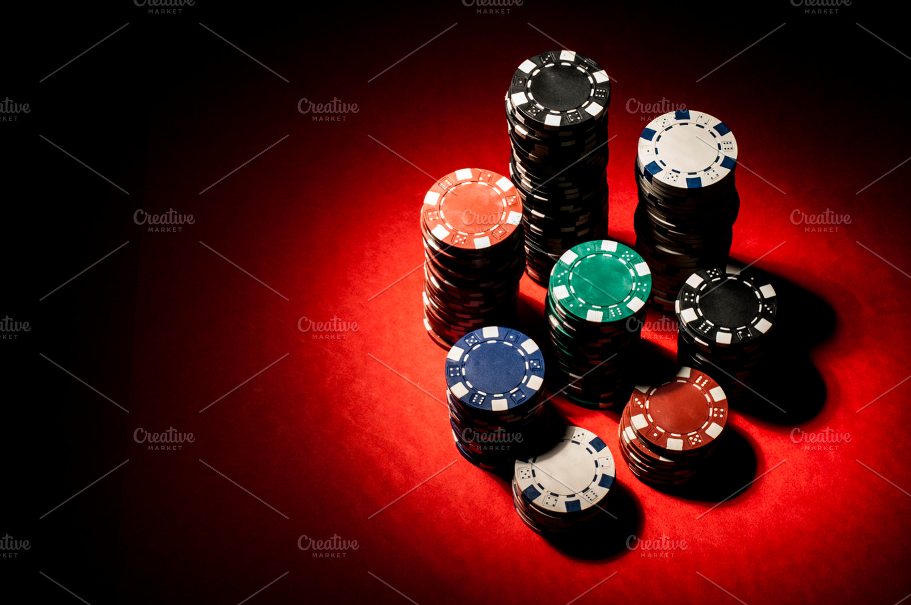 Gambling coins focused