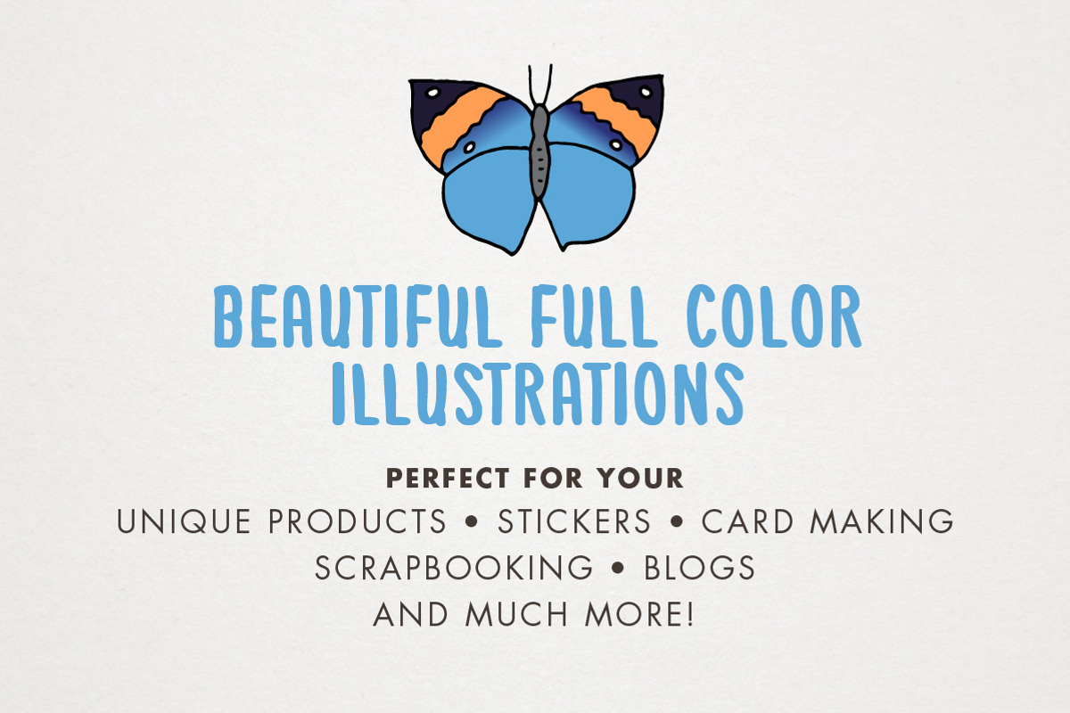 Butterflies of the World, a Decorative Illustration by Lemonade Pixel (Photo 5 of 7)