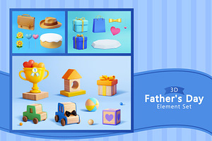 3D Happy Father's Day Bundle