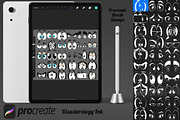 Cartoon Eyes Set 1 Procreate Brush, a Brush Add-On by Disasterology Ink (Thumbnail 2 of 10)