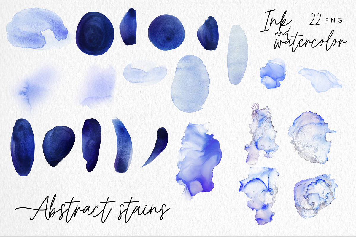 Watercolor Floral Bundle, a Texture Illustration by ollalya (Photo 107 of 112)