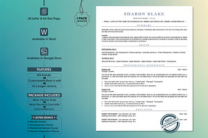 Clean ATS Resume Template in word