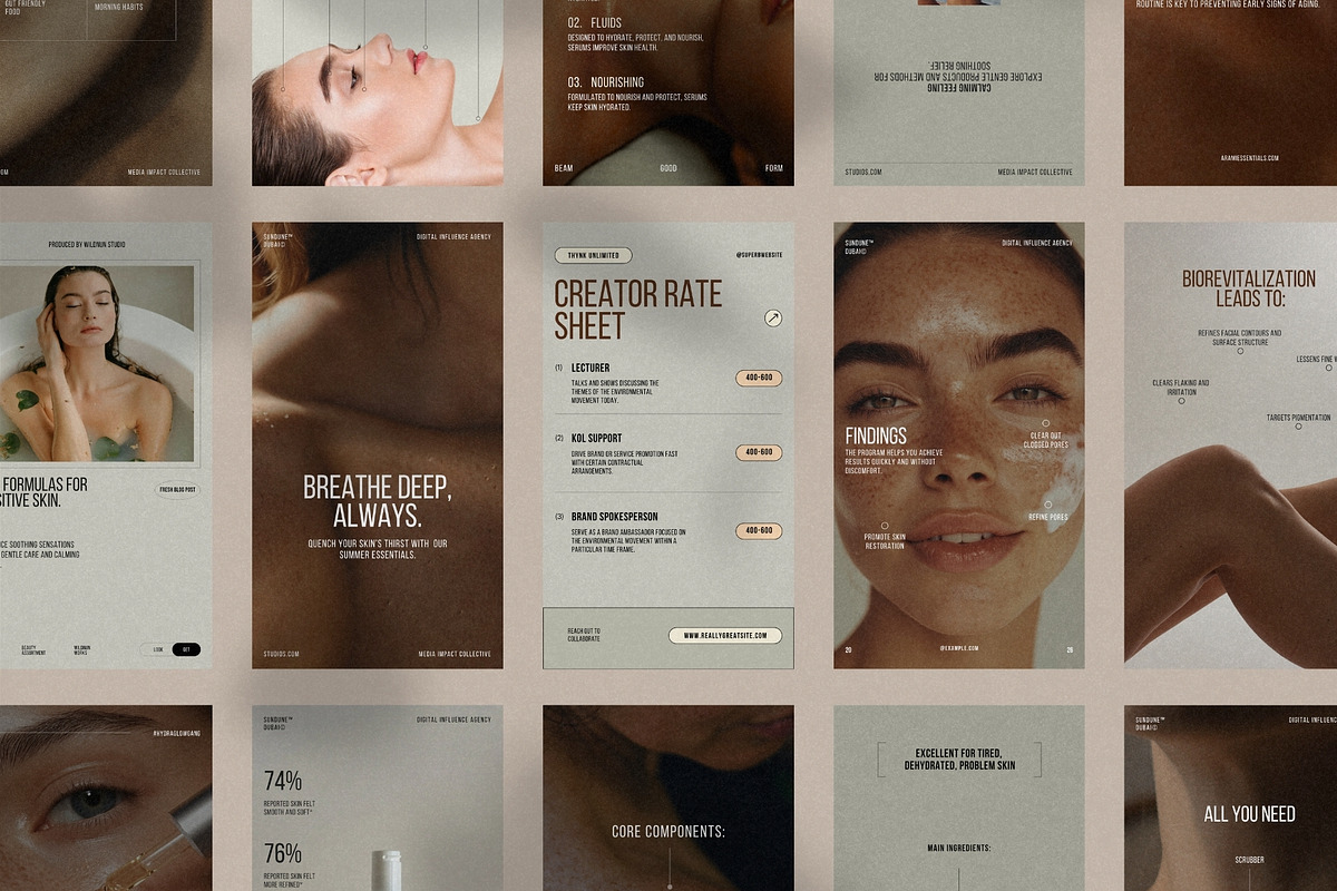 Skincare Story Canva Bundle Set preview 6