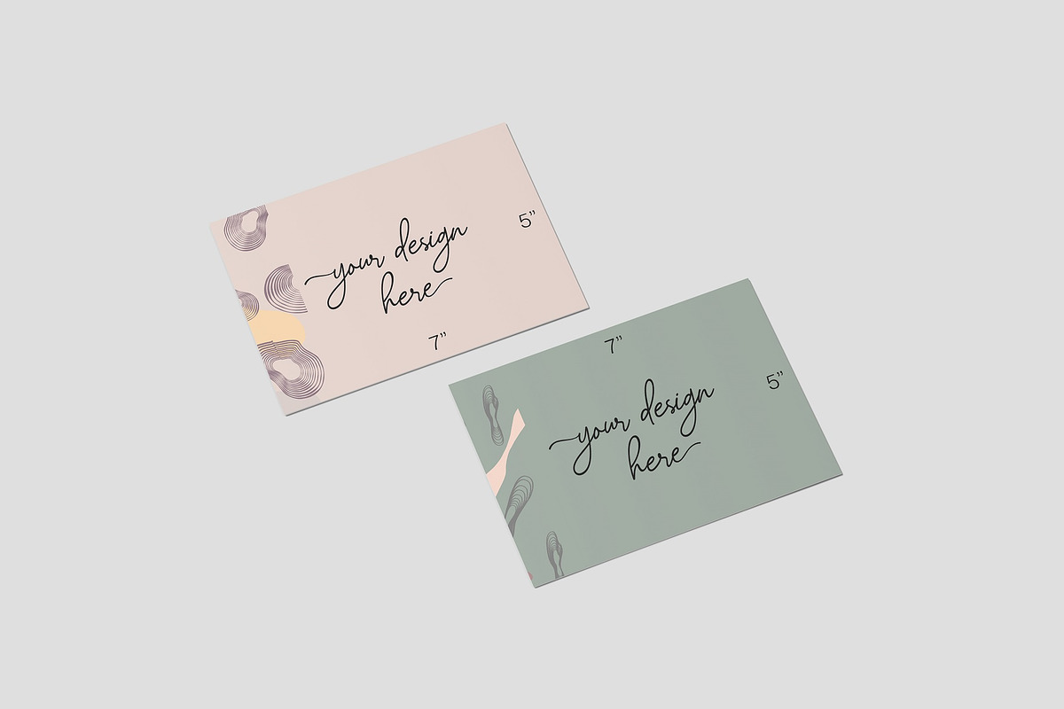 5x7 Postcard & Envelope Mockup, an Advertising Mockup by graphiccrew (Photo 12 of 15)