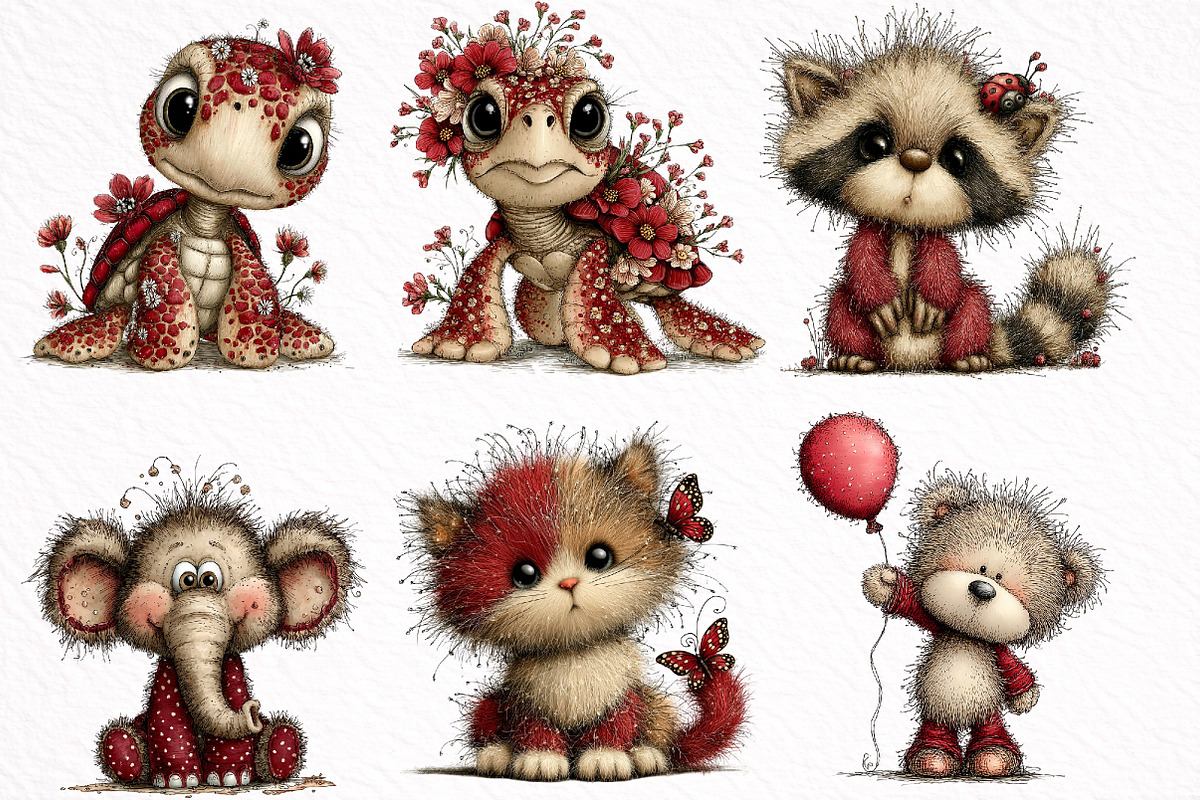 Whimsical Summer Baby Animals Clipar, an Illustration by DreamArtGraphic (Photo 7 of 7)