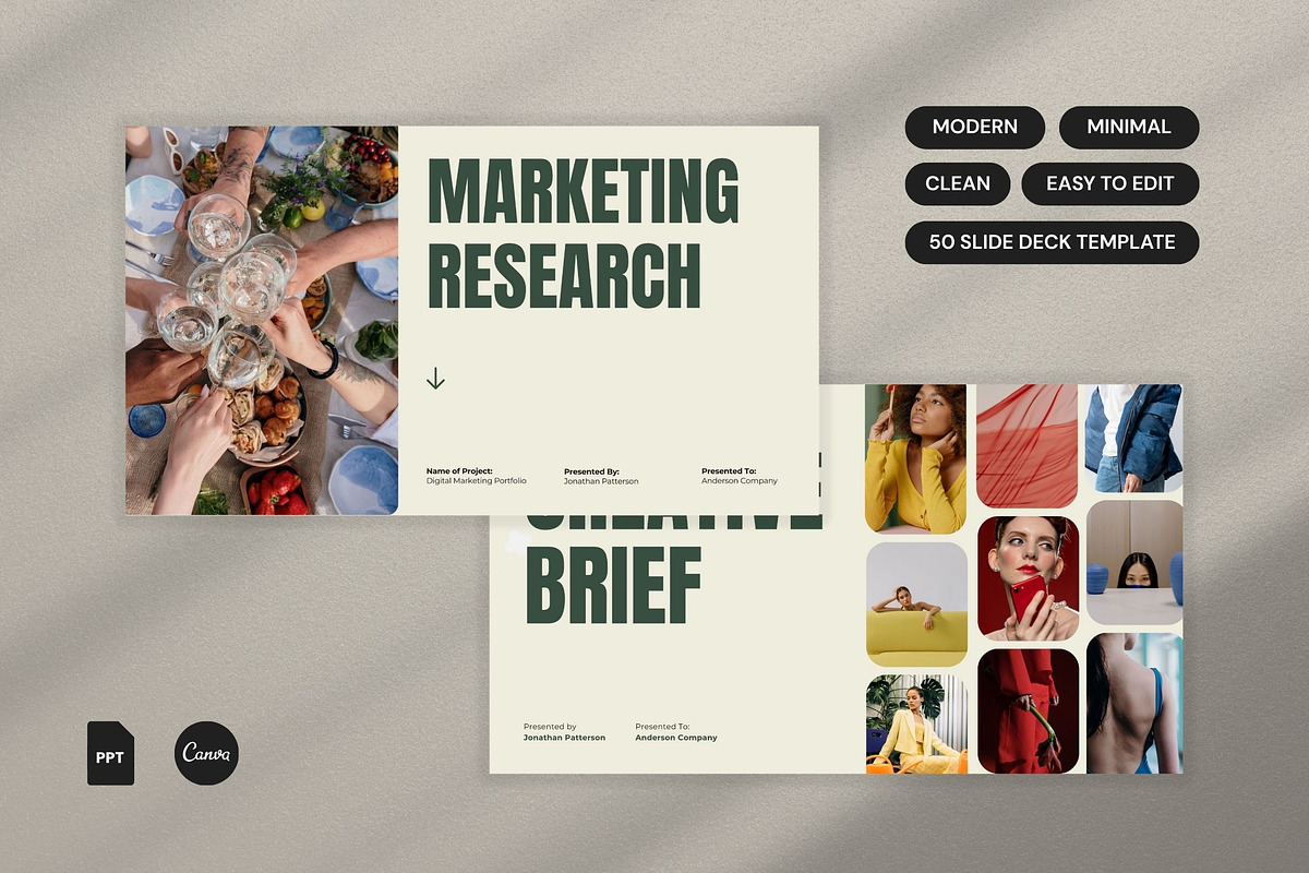 Modern Marketing Research Template, a Presentation Template by Pani Temp. (Photo 2 of 12)