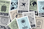 12 Travel Stamps, an Object Graphic by Parisa-Artstudio (Thumbnail 4 of 5)