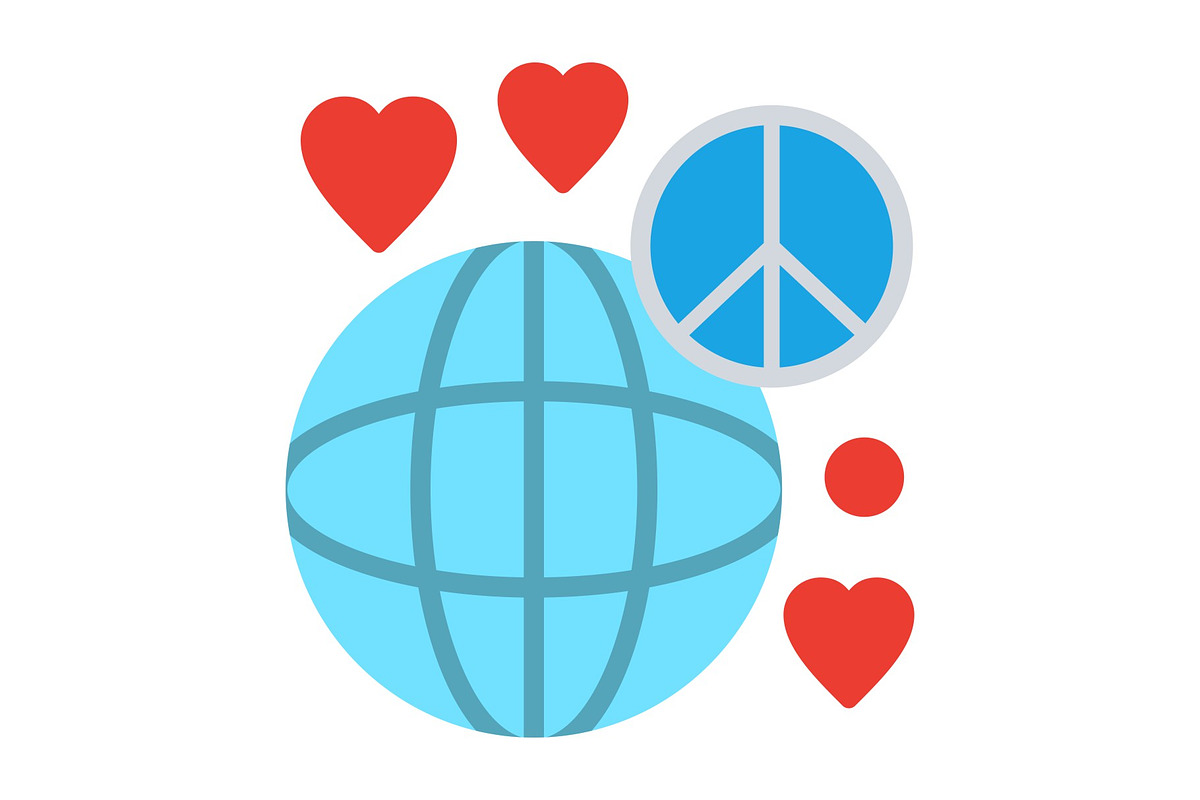 World peace Flat Icon, a Duotone Icon by Pexelpy (Photo 1 of 2)