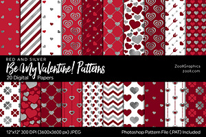Be My Valentine Digital Papers