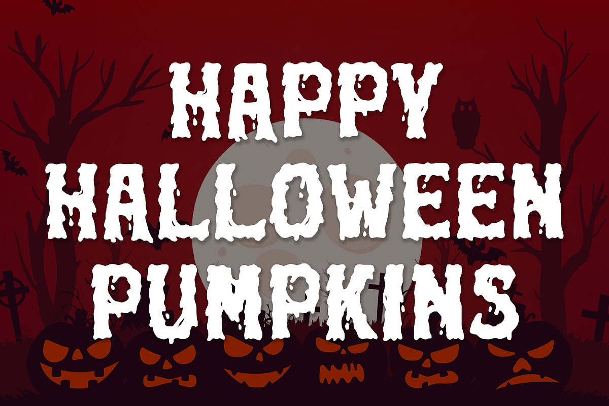 Ghouls Bloods - Dripping Font, a Script Font by AQR Studio (Photo 7 of 16)