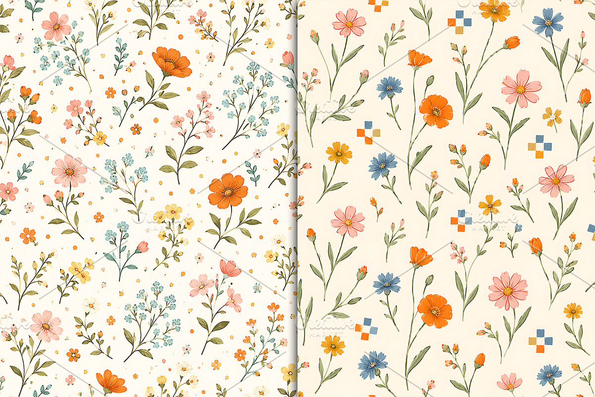 Delicate Ditsy Floral Patterns, a Pattern Graphic by Artonix (Photo 5 of 5)