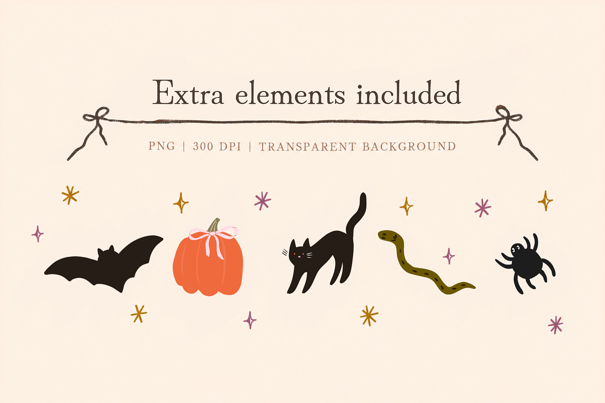 Hand Drawn Halloween Frames &Clipart, an Object Graphic by Katie Lisker (Photo 4 of 4)