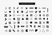 Geometric Shapes. Brush stamp, a Brush Add-On by Graphic Art (Thumbnail 2 of 7)