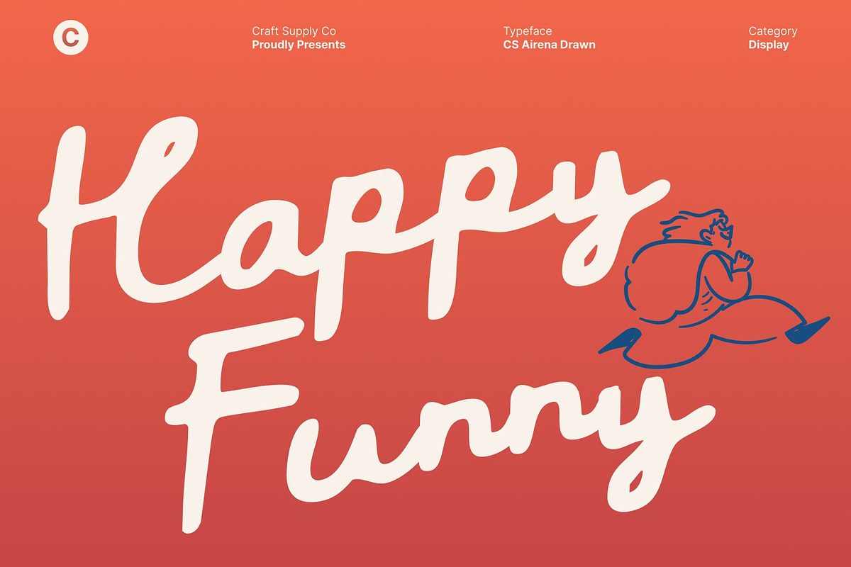 CS Airena Drawn, a Script Font by Craft Supply Co. (Photo 7 of 8)