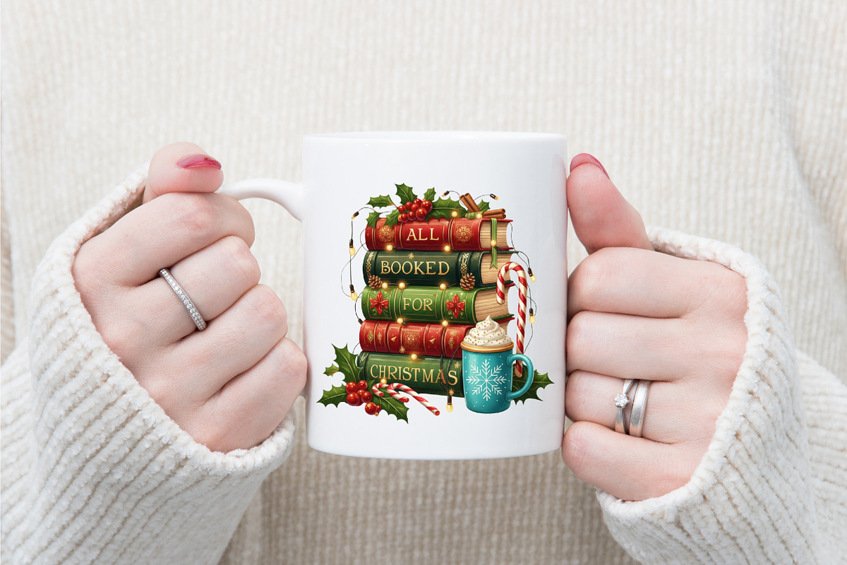 All Booked for Christmas PNG Clipart, an Illustration by designcity5 (Photo 2 of 4)