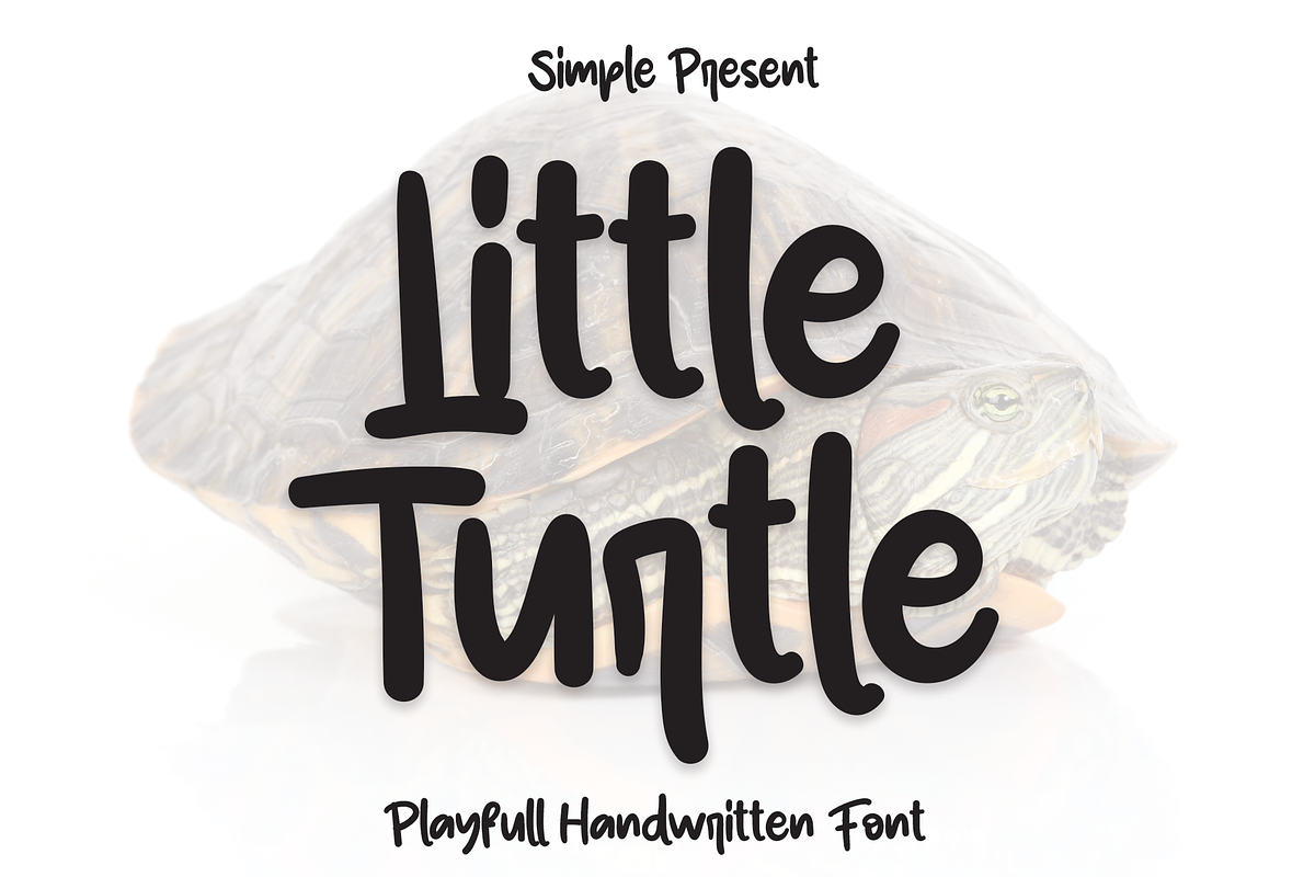 Little Turtle | Script Font, a Script Font by Scratchones (Photo 1 of 8)