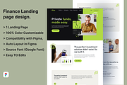 Finance agency Landing page, a Landing Page Template by UiDex (Thumbnail 1 of 4)