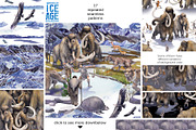 Watercolor ICE AGE collection, an Animal Illustration by Ekaterina Glazkova (Thumbnail 6 of 9)
