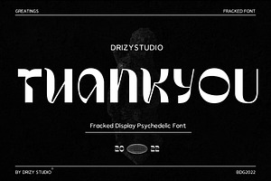 Fracked Psychedelic Vintage Font