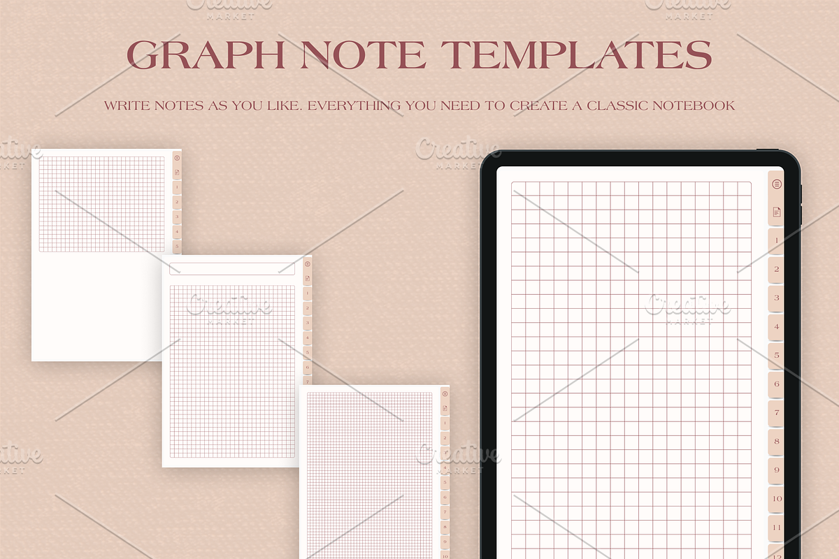 Digital Notebook For Goodnotes, a Stationery Template by Digital_Mind (Photo 5 of 10)