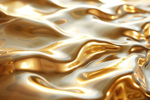 Soft gleaming gold and white waves c, a Photo by LOGOCREATIVE