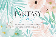 Watercolor Flower - Fantasy Mint, an Illustration by Beigetime (Thumbnail 1 of 9)
