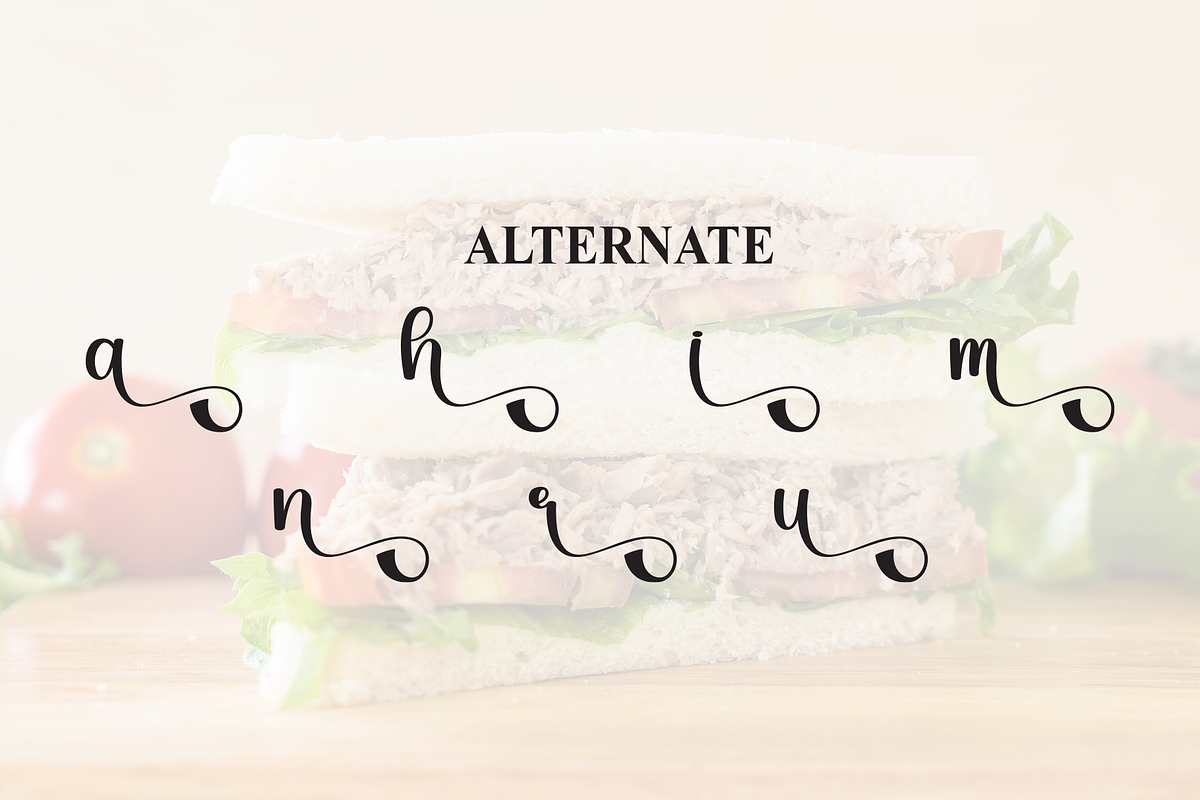Sandwich | Script Font, a Handwritten Font by Scratchones (Photo 8 of 9)