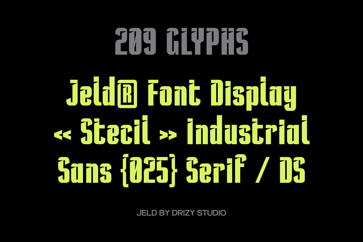Jeld – Modern Condensed Sport Font, a Sans Serif Font by Drizy (Photo 2 of 10)