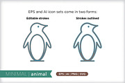 Minimal animal icons, an Outline Icon by Picture Window (Thumbnail 3 of 5)