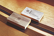 Wooden Business Card Pack [Horisont], a Business Card Template by Nikolozgraphic (Thumbnail 8 of 9)