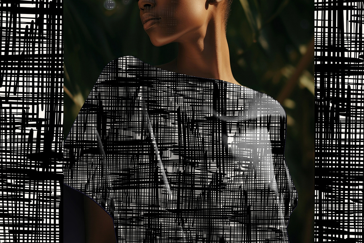 Abstract Hand Drawn Grid, a Texture Graphic by MalyskaStudio (Photo 4 of 10)