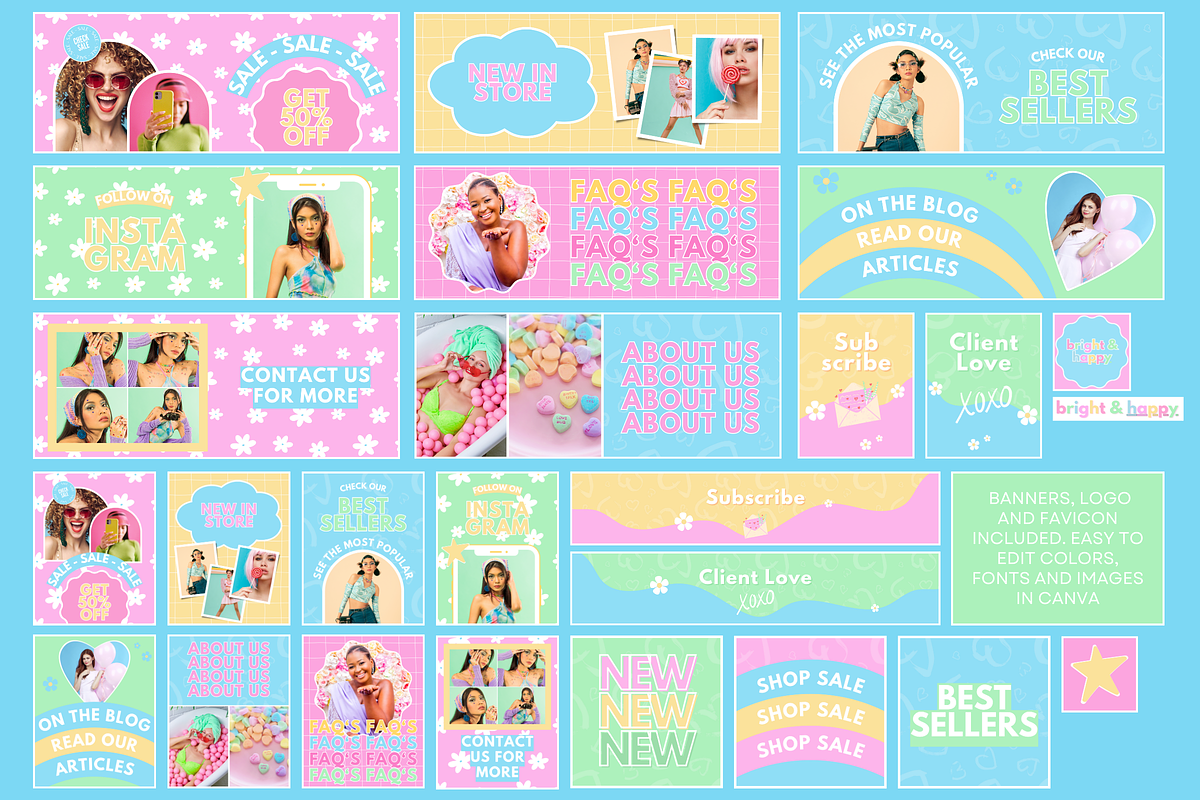 Bright & Happy Shopify Theme, a Shopify Template by SunshineStudioBoutique (Photo 6 of 10)