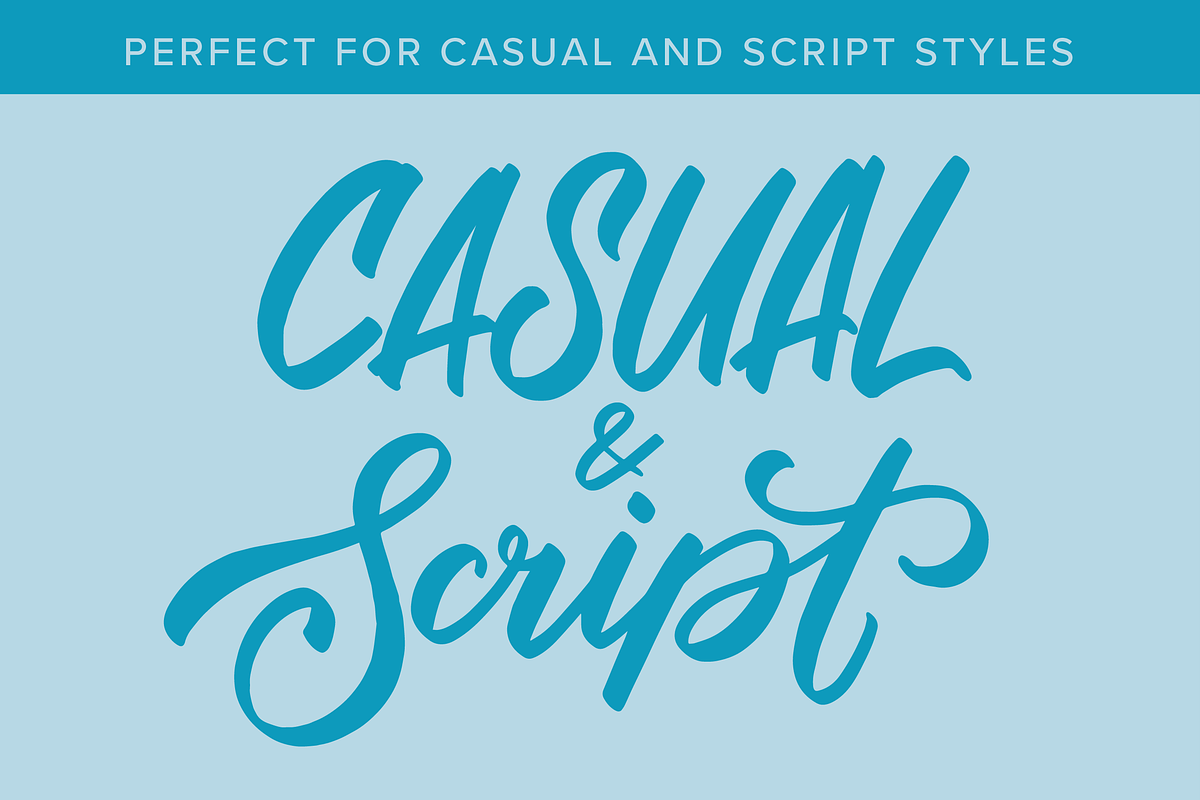 iPad lettering brush for Procreate, a Brush Add-On by Sasha Hickson (Photo 2 of 5)