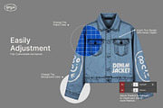 Denim Jacket Mockup, a Hoody Mockup by Pipello Grafik (Thumbnail 2 of 3)
