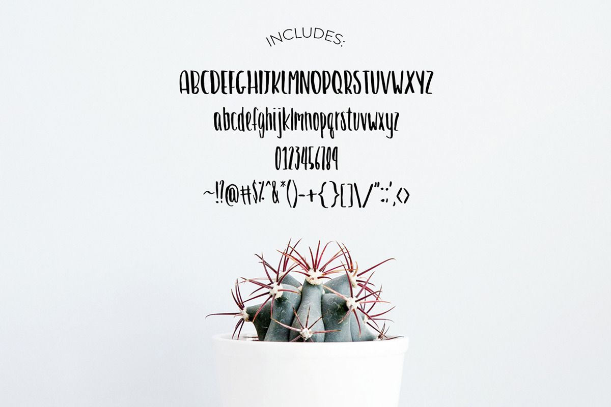 BLOSSOM BRUSH Font preview 2