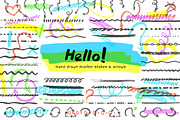Highlighter brushes and arrows (Ai), a Brush Add-On by voin_Sveta (Thumbnail 1 of 6)